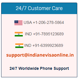 customer care number of evisa india